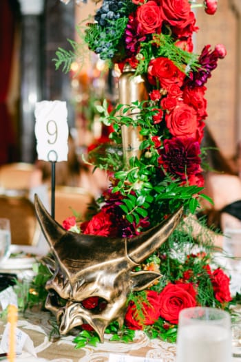 Fairmont Grand Del Mar, CA luxury wedding flowers by CHIC Flowers - arrangement 11