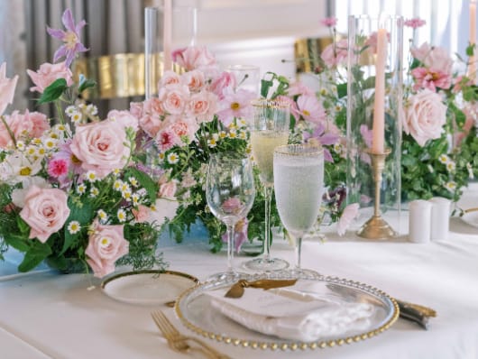 La Jolla Country Club, CA luxury wedding flowers by CHIC Flowers - arrangement 17