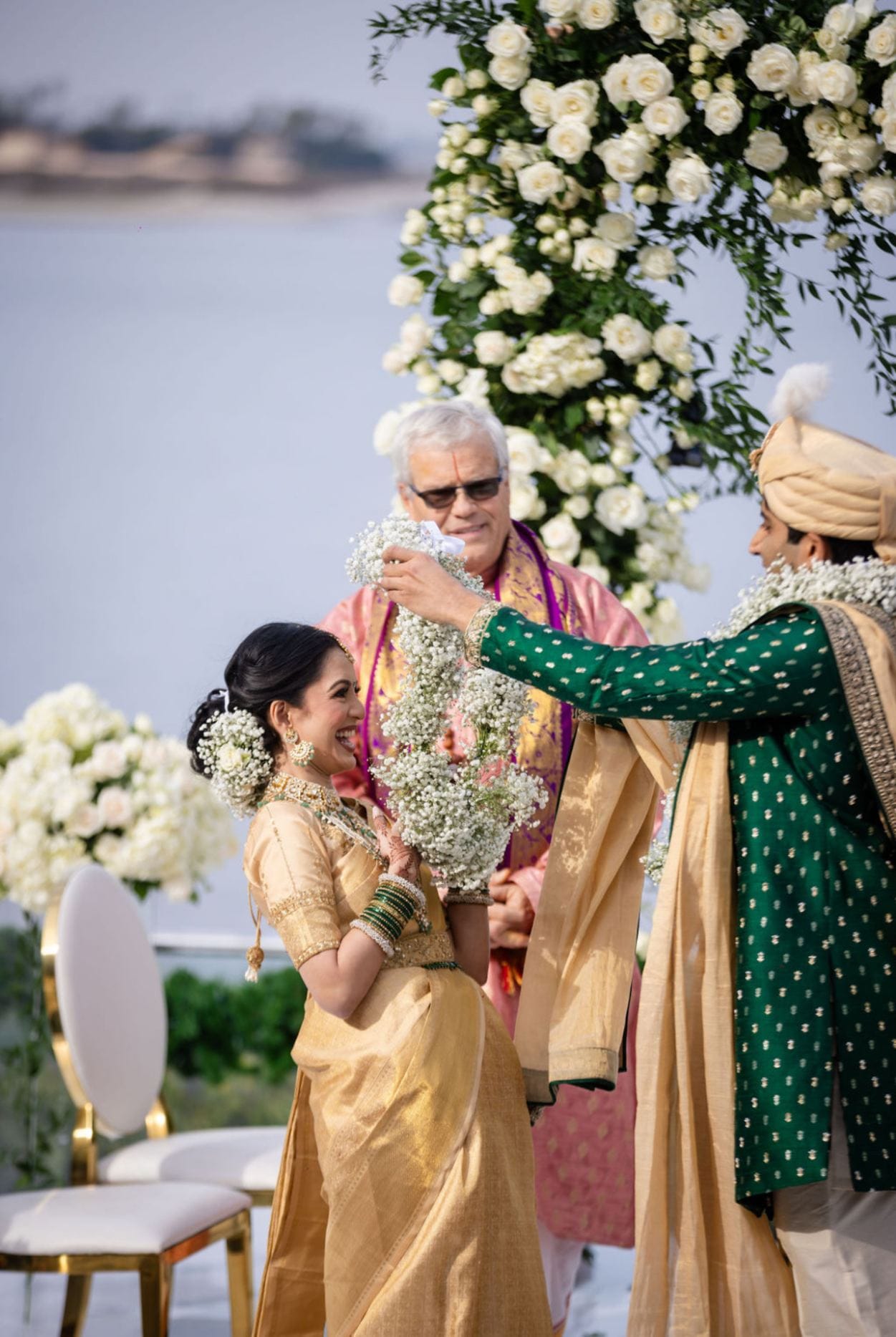 Loews Coronado Bay Resort, CA luxury wedding flowers by CHIC Flowers - arrangement 6