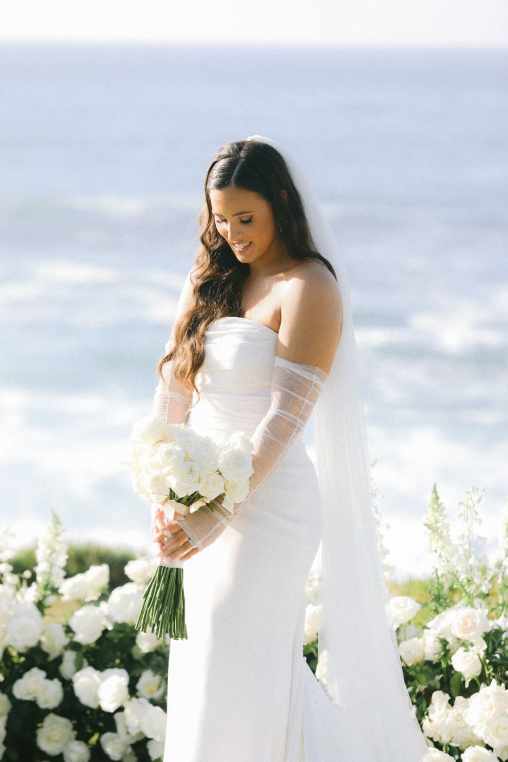 White Wedding at teh Wedding Bowl luxury wedding flowers by CHIC Flowers - arrangement 2