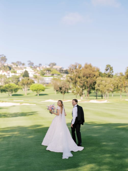 La Jolla Country Club, CA luxury wedding flowers by CHIC Flowers - arrangement 12
