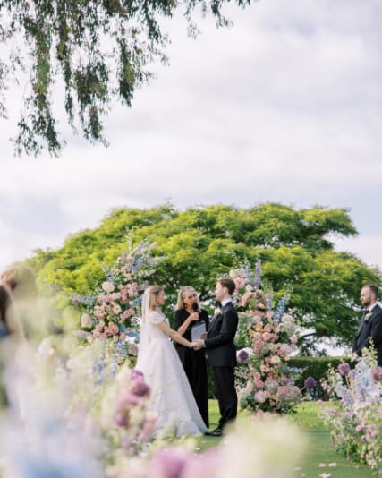 La Jolla Country Club, CA luxury wedding flowers by CHIC Flowers - arrangement 9