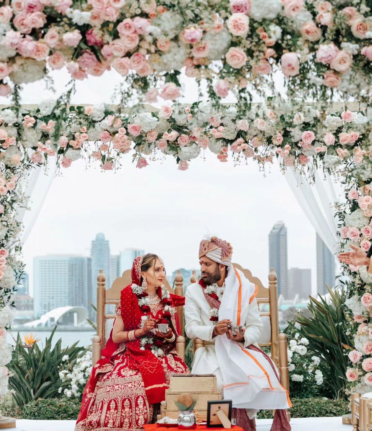 Marriott Resort, Coronado, CA - Luxury wedding flowers by CHIC Flowers San Diego