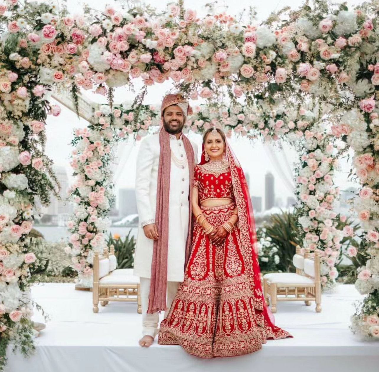 Marriott Resort, Coronado, CA luxury wedding flowers by CHIC Flowers - arrangement 4