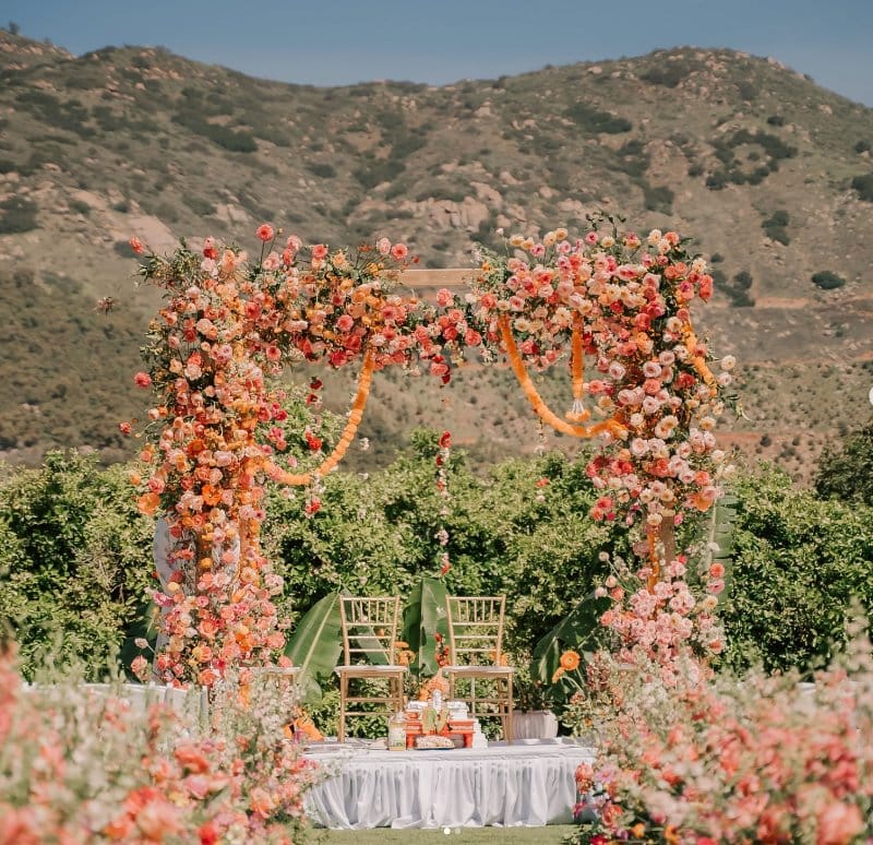 Rancho Guejito, Escondido, CA luxury wedding flowers by CHIC Flowers - arrangement 4