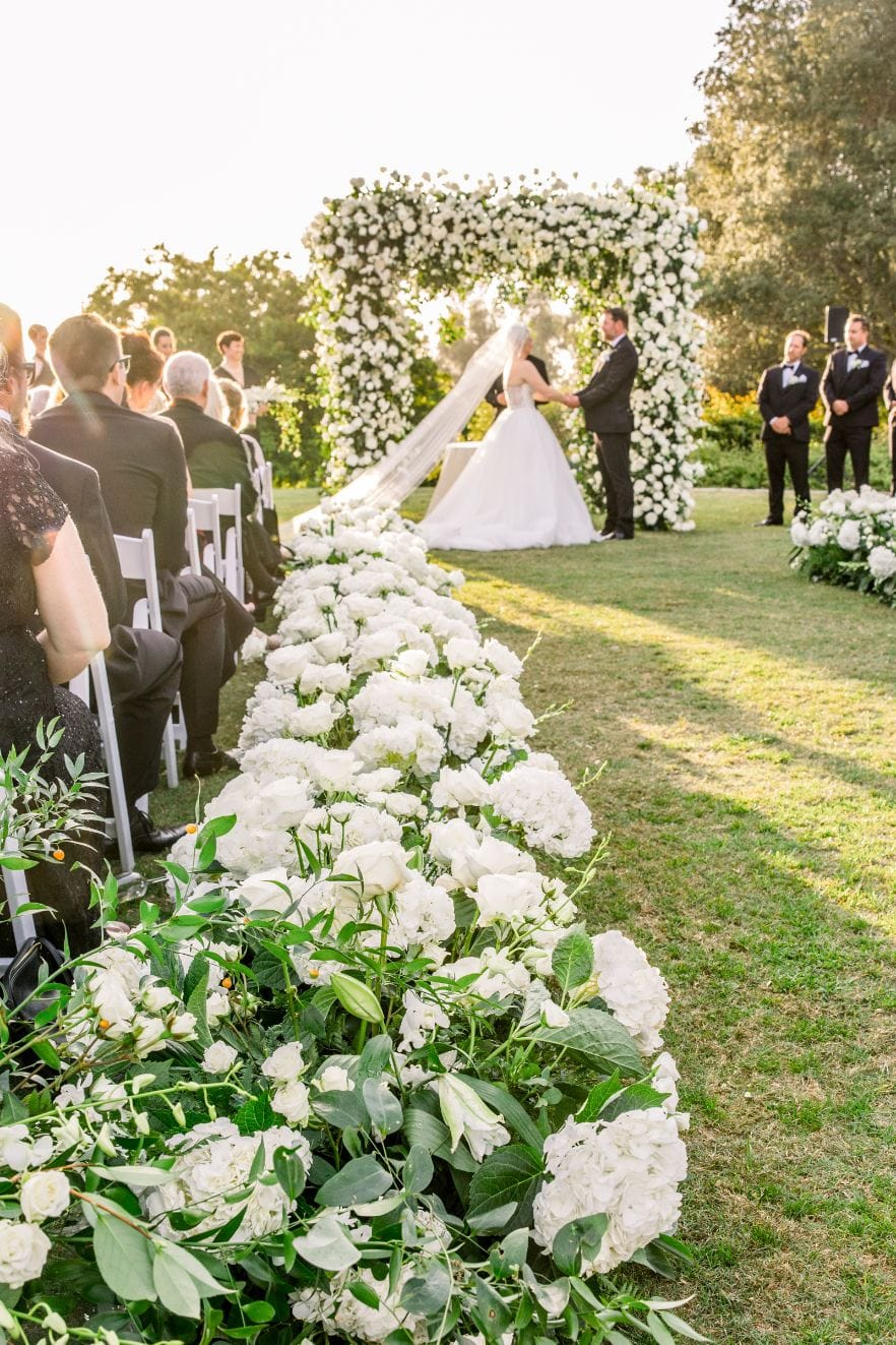 Rancho Valencia, Rancho Santa Fe, CA luxury wedding flowers by CHIC Flowers - arrangement 5
