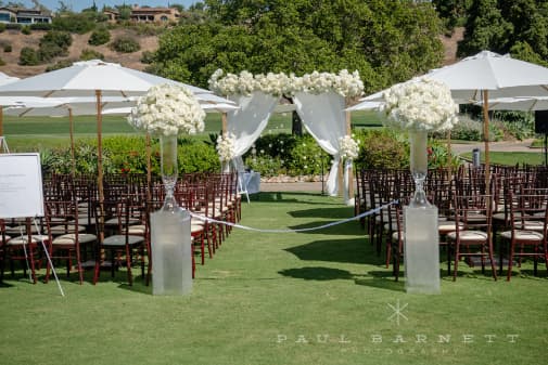 Santa Luz Country Club, CA - Luxury wedding flowers by CHIC Flowers San Diego