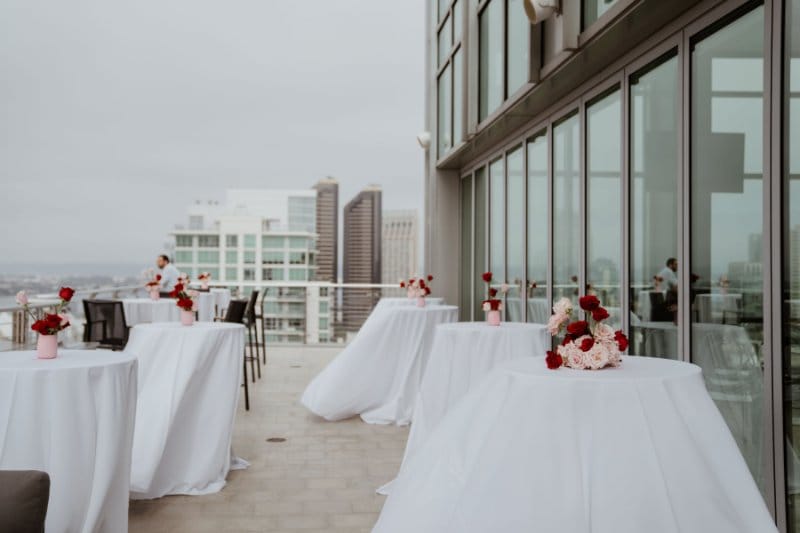 Skybox, San Diego, CA luxury wedding flowers by CHIC Flowers - arrangement 2