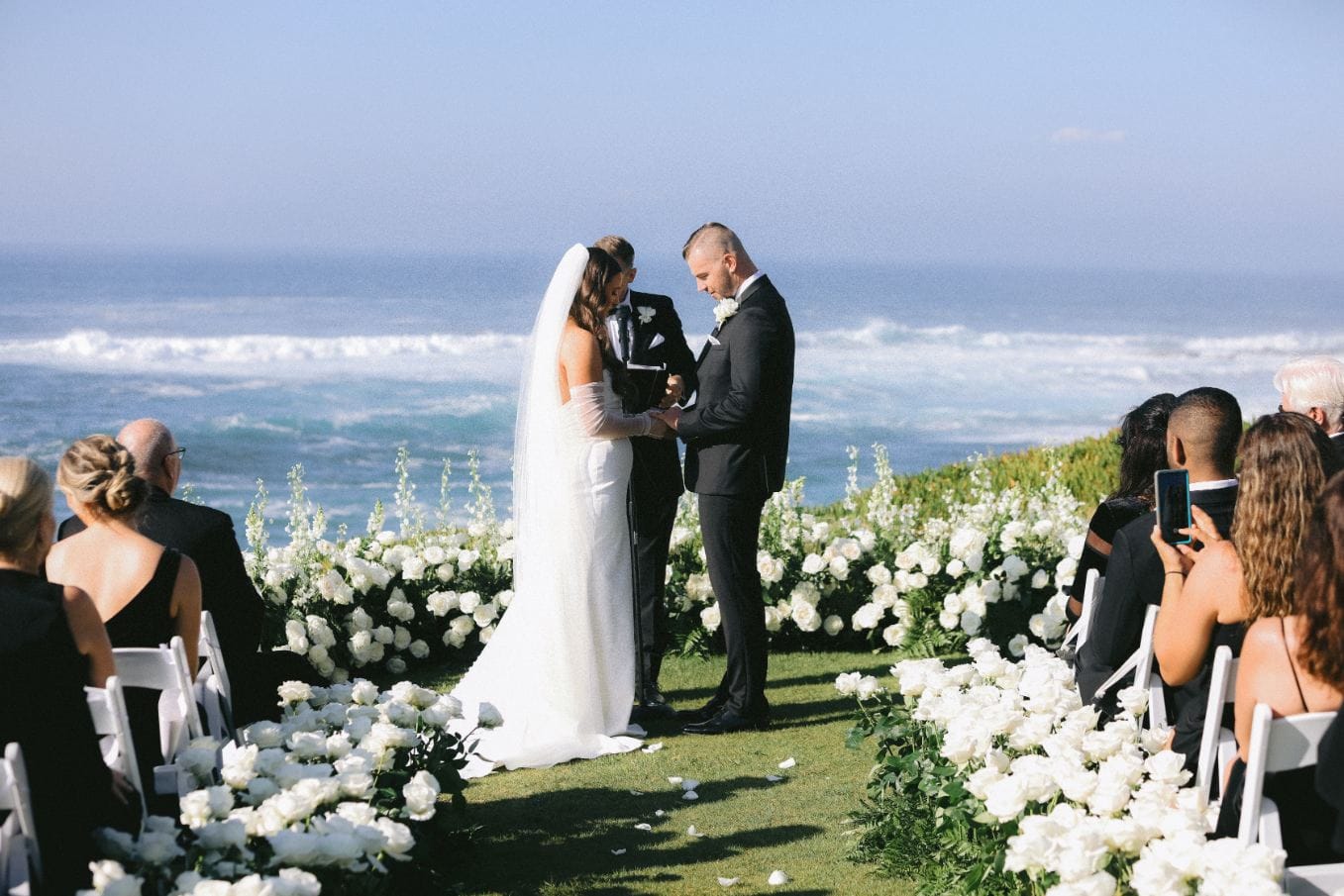 White Wedding at the Wedding Bowl luxury wedding flowers by CHIC Flowers - arrangement 12